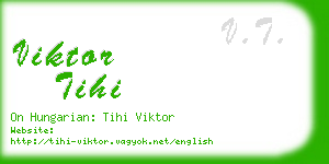 viktor tihi business card